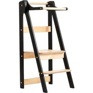 Duck Woodworks Sammenklappeligt Læringstårn, Sort