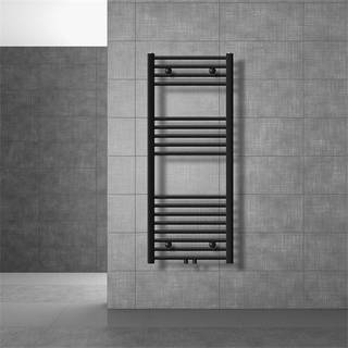 Badeværelsesradiator Sahara centraltilslutning sort 50x120cm