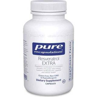 Pure Encapsulations Resveratrol EXTRA - 100 mg Trans-Resveratrol - Til sund cellulr og kardiovaskulr funktion* - Antioxidanttilskud - Ikke-GMO-