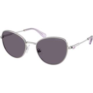 Swarovski Kvinde SK7032 40011A Solbriller Metal Sølv Violet Rund Normal