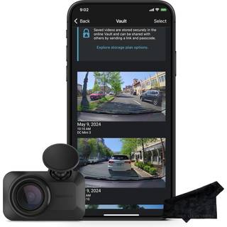 Garmin Dash Cam Mini 3 1080p 140-graders FOV Incident Detection Recording og Signature Series Cloth