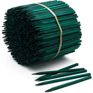 Royal Imports Green Wood Plant Stake Floral Picks Wood Sign Puting Garden Sticks (ca. 100 stk) - 4 tommer