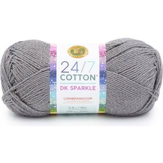 Lion Brand Yarn 24/7 Cotton DK Yarn 1 Pack Iron Grey