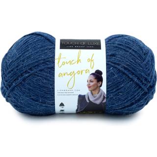 Lion Brand Yarn Touch of Angora Yarn Navy