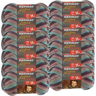 Bernat Shadow Softee Chunky Ombre Yarn Multipack af 12 12 Pack