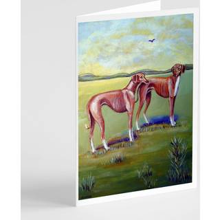 Azawakh Hound lykønskningskort og konvolutter pakning af 8