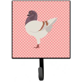 """" Carolines skatte tyske Modena Pigeon Pink Check Wall Hook Small Multicolor """"