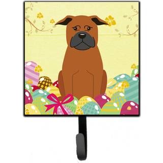 """" Caroline's Treasures Easter Eggs Chinese Chongqing Dog Wall Hook Small Multicolor """"
