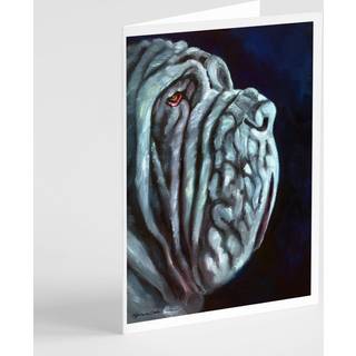 Neapolitan Mastiff lykønskningskort og konvolutter pakning af 8