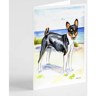 Basenji lykønskningskort og konvolutter pakning på 8