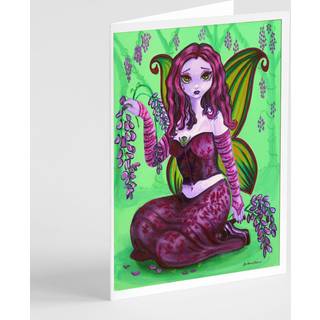 Fairy Lady Wisteria lykønskningskort og konvolutter pakning af 8