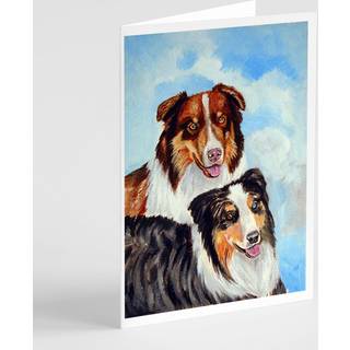 Australian Shepherd Hvad et par lykønskningskort og konvolutter pakning af 8