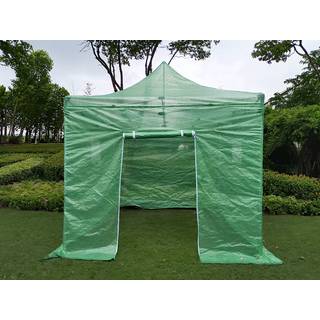 FleX Drivhus 3x3m, PE, Transparent/Grøn