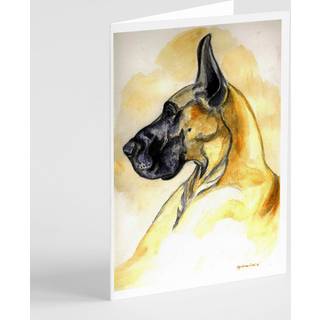 Fawn Great Dane lykønskningskort og konvolutter pakning af 8