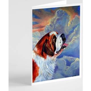 Saint Bernard loyalitet lykønskningskort og konvolutter pakning af 8