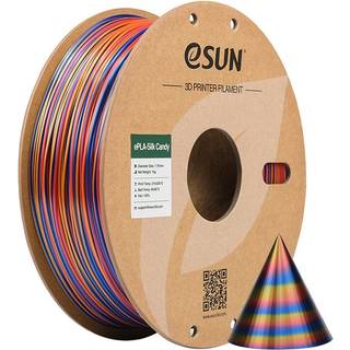 eSUN Silke Candy 1.75 mm 1 kg - Rød Guld Blå