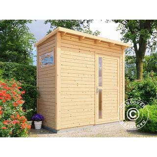 Redskabsskur Redskabsrum Haveskur i træ, Bertilo Pentus 1, 2,34x1,15x2,33m,2,55m²,Natur