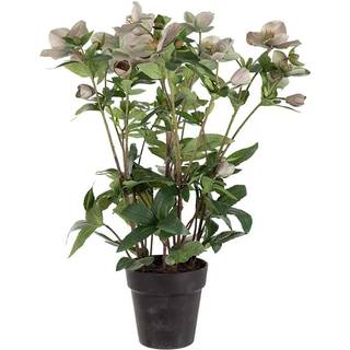 Julerose kunstplante rosa