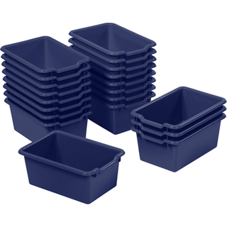Ecr4kids Scoop Front Storage Bin Multipurpose Organization Navy 20-delt