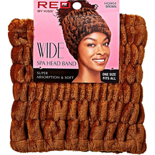 Rød af kys ekstra bred spa pandebånd superabsorberende & blød fluffy plys fleece fuld hårlinje dækning essentiel for makeup hudpleje ansigt vask