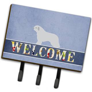 """" Caroline's Treasures Spanish Water Dog Welcome Wall Hook Triple Multicolor """"