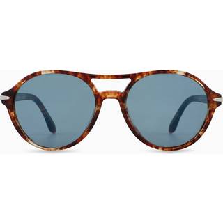 Giorgio Armani Mand AR8236U 623402 Solbriller Acetat Skildpadde Blå Rund Normal