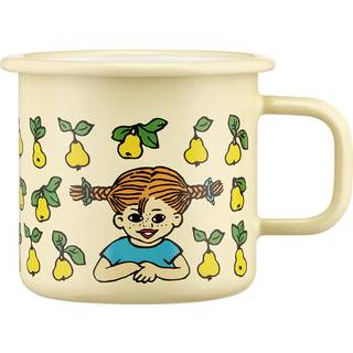 Muurla Pippi Fruits krus 37 Cl - Børnekopper Emalje Gul - 1405-037-02