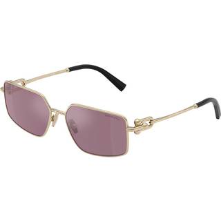 Tiffany Unisex TF3111 6194AK Solbriller Metal Guld Violet Firkantet Normal