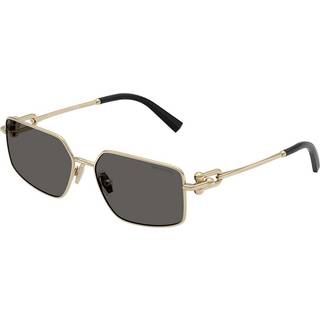 Tiffany Unisex TF3111 6021S4 Solbriller Metal Guld Grå Firkantet Normal
