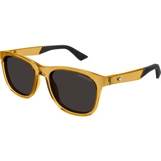 Montblanc Mand Montblanc MB0400S 004 Solbriller Injiceret Gul Grå Firkantet