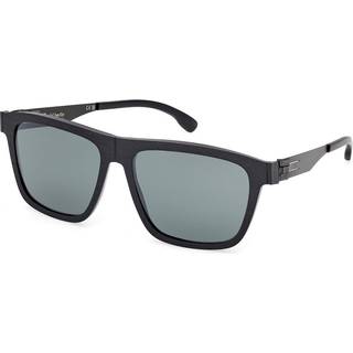 Ic! Berlin IC0057 Zeta Polarized 02R 58 Solbriller Mænd Black - Matte Black - 58mm