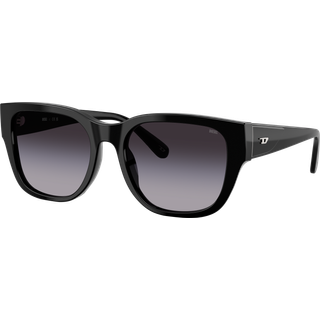 DIESEL Unisex DL2005F 20018G Solbriller Acetat Sort Grå Firkantet Normal Skygge