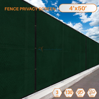 Tang Privacy Hence Screen Green 4 'X 50' til gårdhave Hydde Duty Residential Windscreen Fence Privacy Blockage for Backyard School Commercial Net