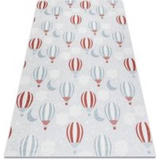 BAMBINO 1349 tæppe skal vaskes Balloner, skyer for børn skridsikker - grå 140x190 cm