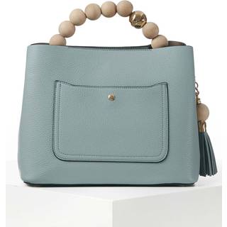 Luella Grey Luella Grey Demi Beaded Handle Cross-Body Tote White Bag