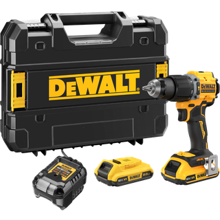 DeWALT DCD799D2T-QW Slagbore-/skruemaskine med 2 stk. 2,0Ah batteri, lader og TSTAK