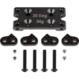 RC10B6 FT Bulkhead Set, 20 deg, steel