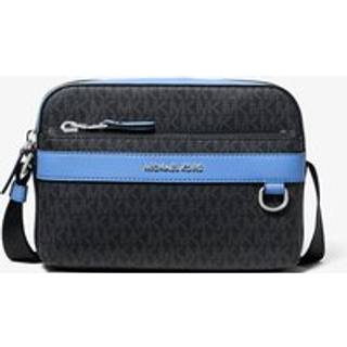 MK Hudson Signature Logo Utility Crossbody Bag - Blue - Michael Kors - ONE SIZE