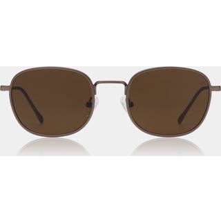 A. Kjærbede Solbriller - Hello - Matte Brown