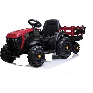 Traktor med trailer og skovl
