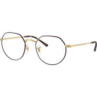Ray - Ban Unisex RX6465 JACK 3188 Vista -rammer Metal Havana Transparent Geometrisk Normal