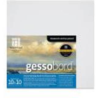 Ampersand Art Supply Gesso Wood Maleri Panel: Museum Series Gessobord 10 """" X 10 """" 3/4 """" Vugget profil