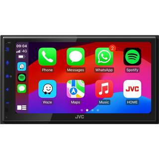 JVC KW-M695DBW, bilradio med DAB, trådløs CarPlay & Android Auto