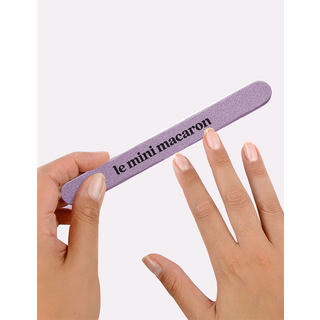 Le Mini Macaron Nail File, Glitter Purple