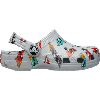 Crocs kids Toddler Classic Race Cars Graphic Clogs Mirage / Multi 22
