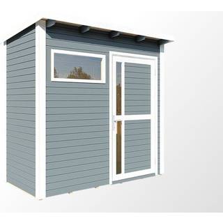 Redskabsskur Redskabsrum Haveskur i træ, Bertilo Pentus 1, 2,34x1,15x2,33m,2,55m²,Grå