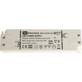 LED Driver 15W - Hvid - GN
