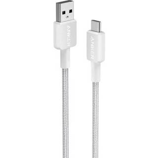 Anker 322 USB-A to USB-C Cable (0.9m Braided) - White