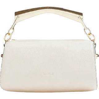 River Island River Island Cream Metal Handle Cylinder Bag