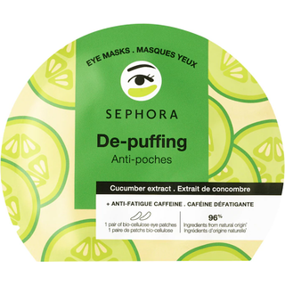 Sephora Collection - Maske Mod Trætte Øjne - Masker Af Bio-cellulose - Masq Yeux-24 Concombre - For Women - Grøn